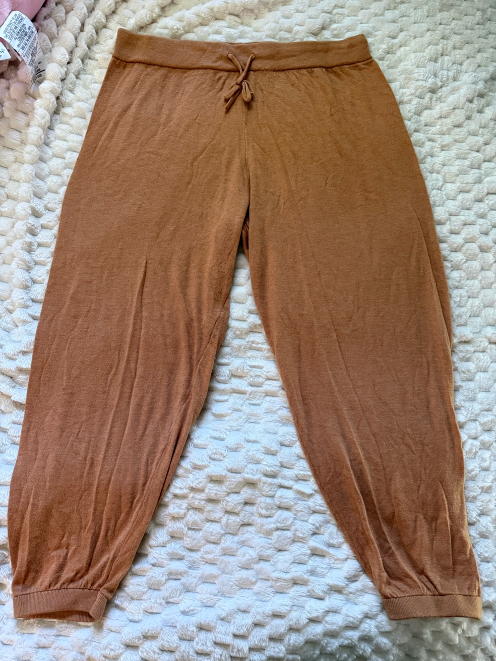 Forever 21 Tan Knit Sweater Lounge Pants